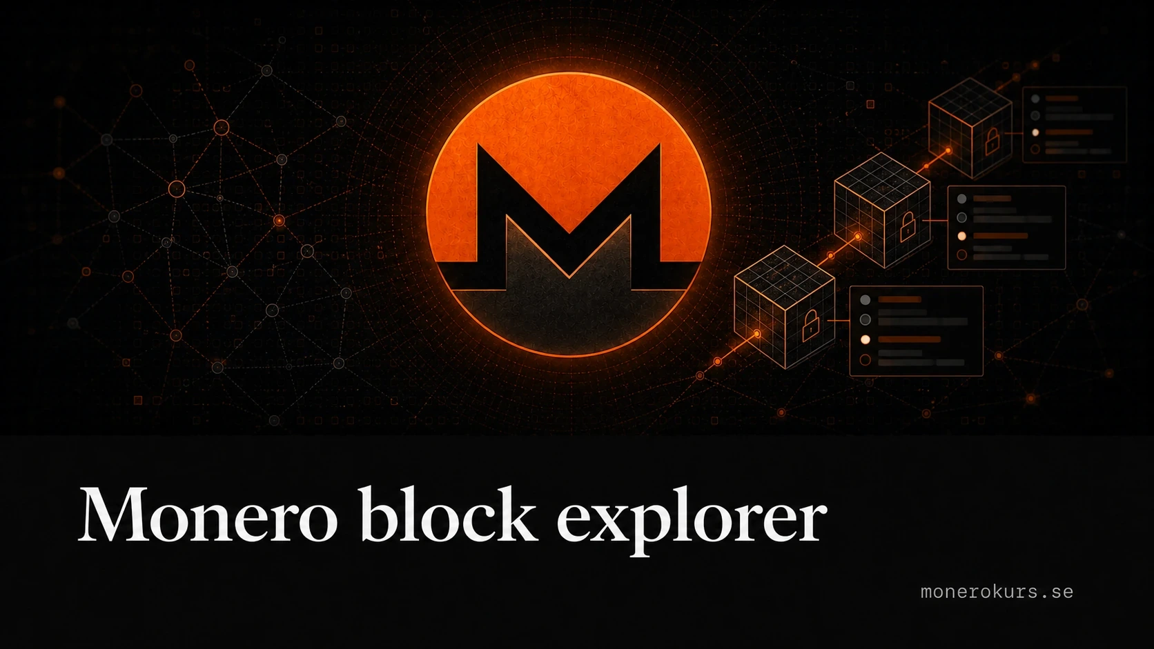 Monero block explorer xmrchain.net med synliga och dolda fält