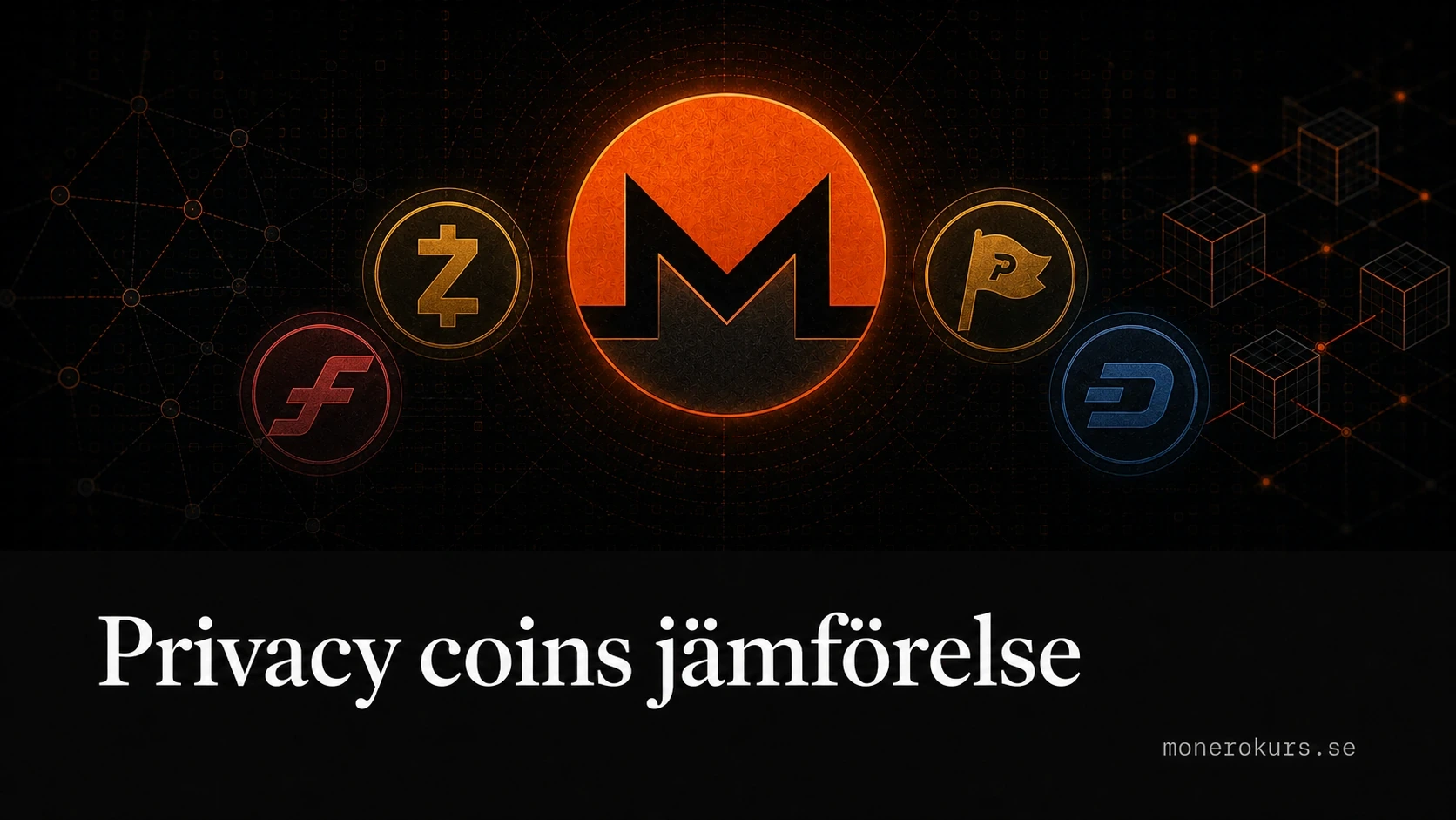 Privacy coins jämförelse
